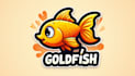 make eye catching gold fish mascot logo in my style