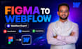 convert figma to webflow with clean responsive webflow website