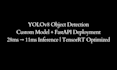 build and deploy a custom yolov8 object detection model with rest API
