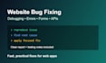 fix bugs and debug your website or web app