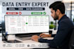 do accurate data entry, excel, CRM data cleaning and web research