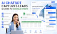 create ai chatbot that captures leads and saves to google sheets