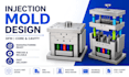 create plastic part and mold designs