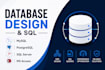design mysql, postgresql, sql server and microsoft access databases