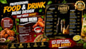 design creative awesome restaurant food menu
