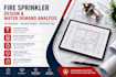provide fire sprinkler layout water demand analysis
