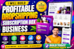 develop profitable membership subscription box ecommerce website sales