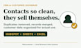 clean and organize your CRM contacts and customer database