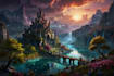 design stunning fantasy landscape
