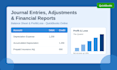 make journal entries, adjustments, and financial statements in quickbooks online