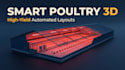 design automated smart poultry farm 3d layout and cgi
