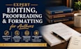expert editing, proofreading and  formatting for authors