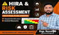 create professional hira, risk assessment and safety reports