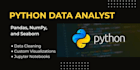 do python data analysis and data visualization using pandas numpy seaborn