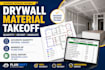 do drywall takeoff and material estimation