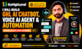 build gohighlevel ai chatbot, coversation ai, voice ai agent and automation