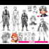 design a professional anime character sheet reference