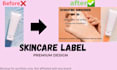 design aesthetic skincare posters for ads