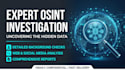do professional osint investigation, data analysis, and due diligence