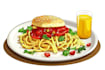 do custom digital food illustrations for menus and branding