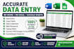do data entry in excel and google sheets