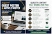 create a professional guest post and article