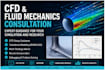 help with cfd simulation, turbulence modeling, and fluid mechanics problems