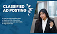 post classified ads manually on high da websites