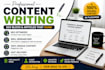 write seo optimized blog posts and articles and copy writing