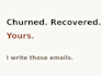 write saas winback emails that recover churned users