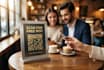 make wifi qr code sign for cafe shop office