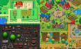do pixel loop animation, pixel background, tileset, pixel art scene design