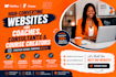 design webflow or framer website for coaches and consultants