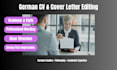 professionally edit and improve your german application documents