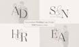 design custom wedding logo, monogram and initials