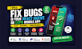 fix react native bugs, expo errors, and build mobile apps