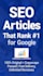 write SEO articles, blog posts and website content