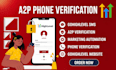 setup a2p phone verification, ghl sms, a2p 10dlc tcr compliance
