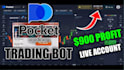 code pocket option automated script, indicator and strategy for options