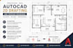 do professional autocad 2d drafting, floor plans and redraw drawings