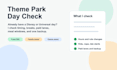 sanity check your exact theme park day plan
