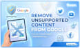remove unsupported content from google under dmca