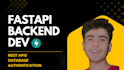 build a secure rest API backend with fastapi, postgresql and jwt auth