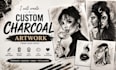 create realistic custom charcoal artwork from your photo