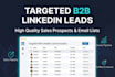do targeted b2b linkedin lead generation and sales leads