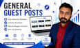 provide guest posts on general niche website