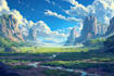 design stunning fantasy landscape