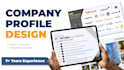 design a professional company profile and business presentation