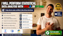 perform statistical data analysis with spss, r, or python
