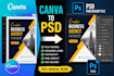 convert canva to editable PSD